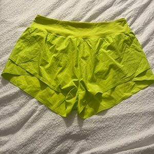 Women's Neon Green Shorts